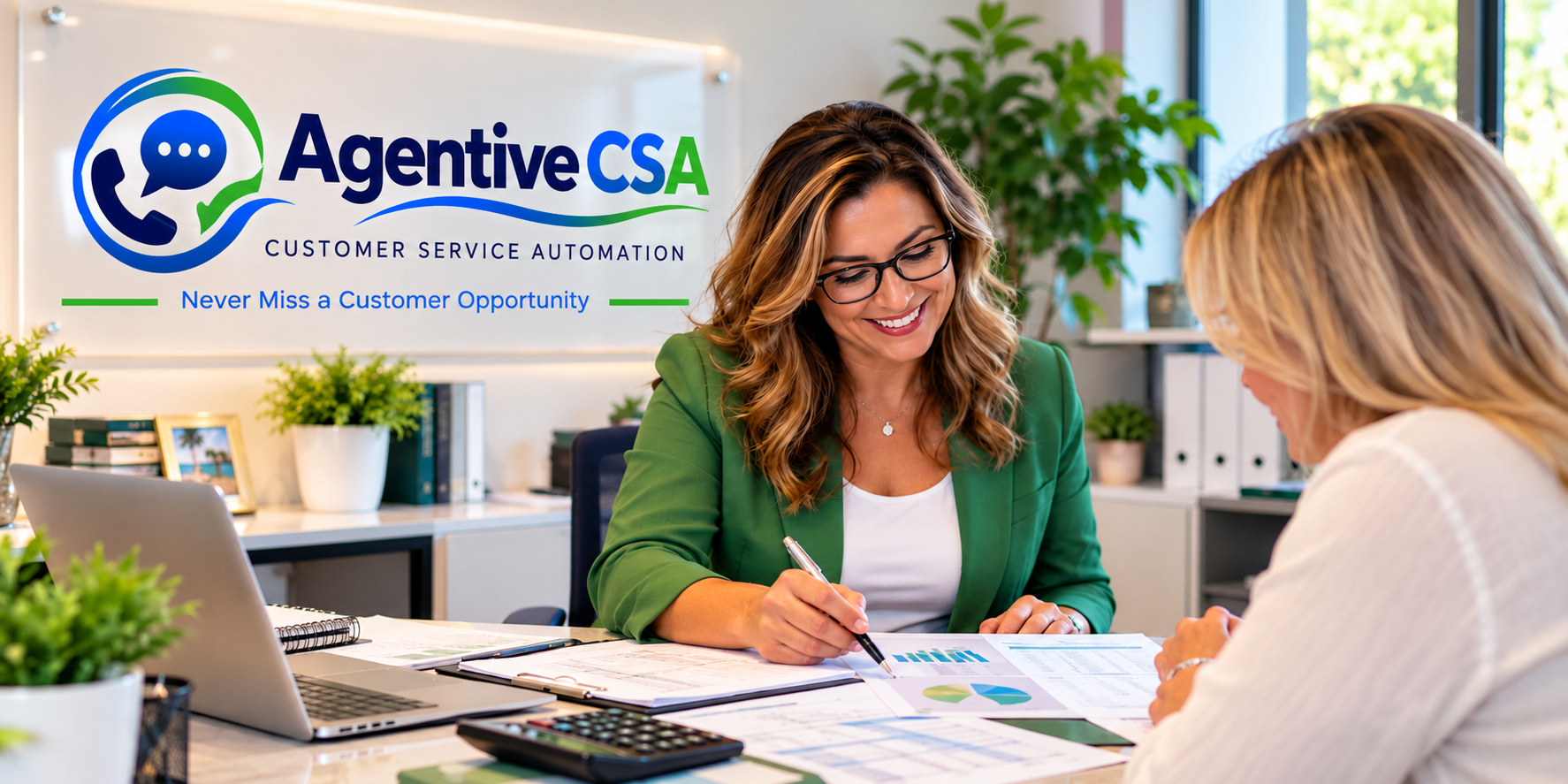 Moni welcoming visitors in the Agentive CSA office
