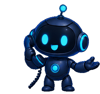 Robot answering a phone